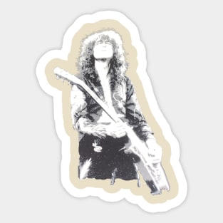 VINTAGE ART GUITAR JIMMY PAGE Sticker